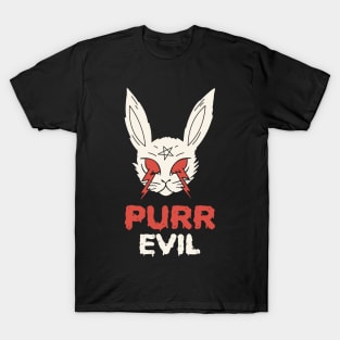 Purr Evil Halloween Spooky Cat T-Shirt